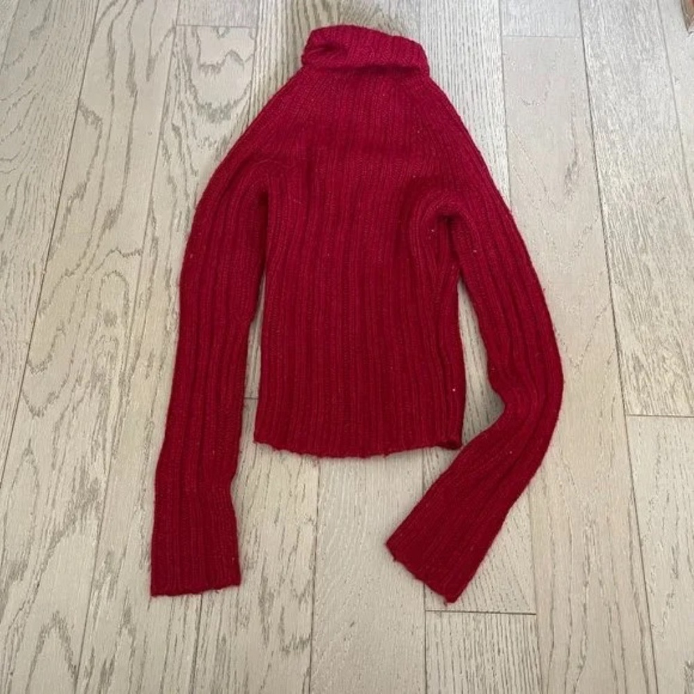 VINTAGE Abercrombie & Fitch stretch SWEATER 40% lambswool new rare